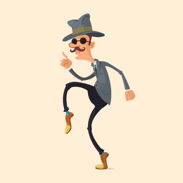 new activity-man-tiptoe