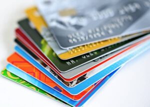 independence with a prepaid debit card+stack-of-credit-cards