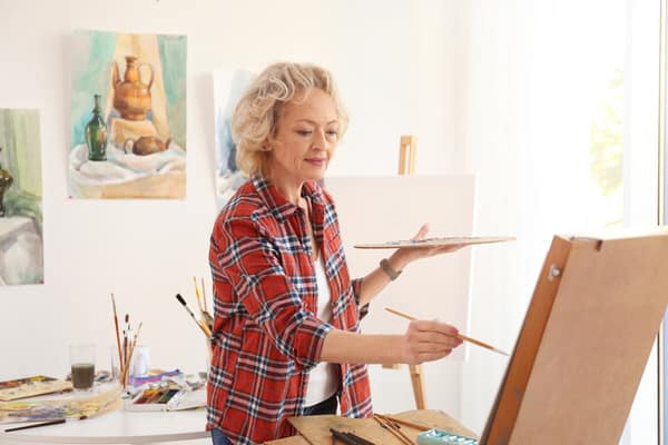 humor amid stress+painting