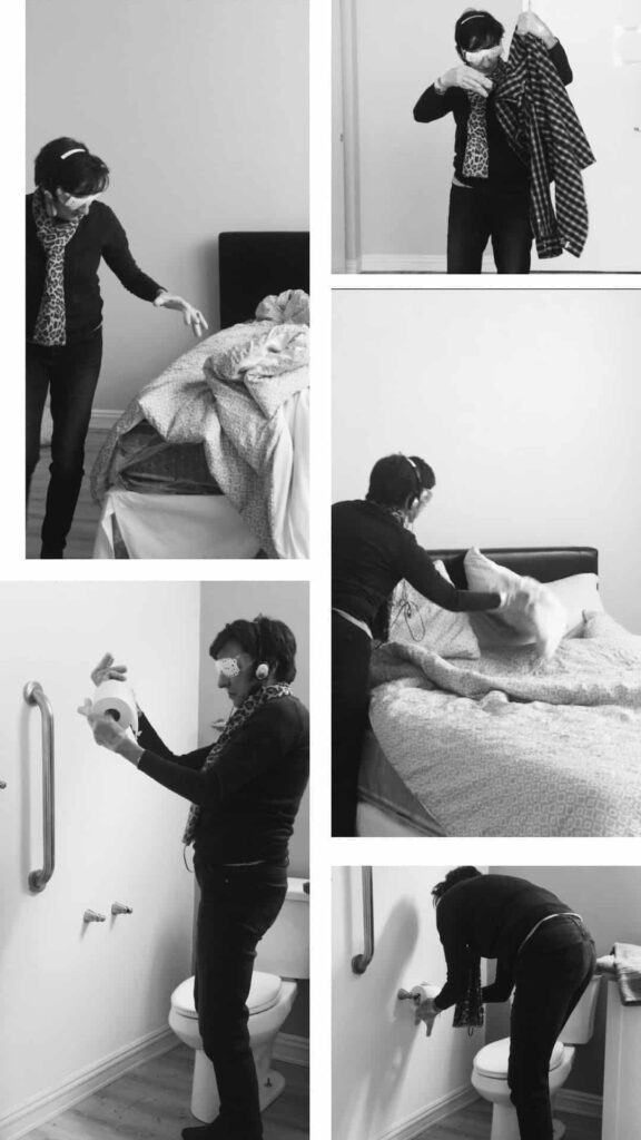dementia simulation+photo-collage
