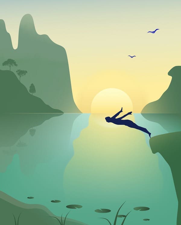 independence and safety+cliff-diver