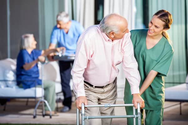 decide about LTC insurance+man-with-walker