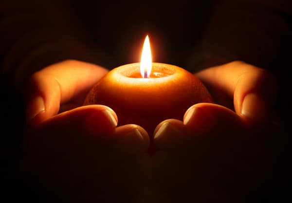 cultivate gratitude+candle