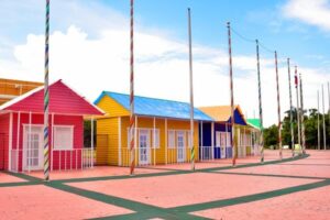 tiny house communities+brightly-colored-houses