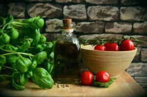 prepare your kitchen to age in place+tomatoes-basil-olive-oil