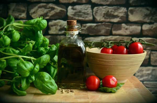 prepare your kitchen to age in place+tomatoes-basil-olive-oil