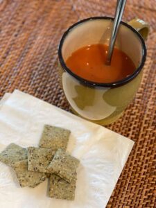 FMD experience+tomato soup kale crackers