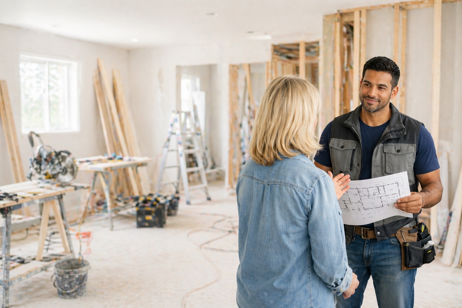 Contractor Listening to Client